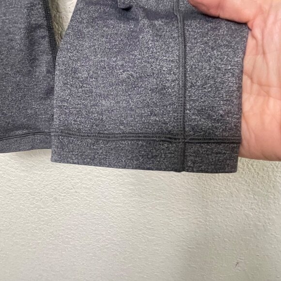Lululemon Speed Up Crop 21" Leggings Size 4 Heathered Black Luxtreme W6AK6 - Picture 5 of 8